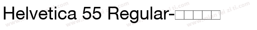 Helvetica 55 Regular字体转换